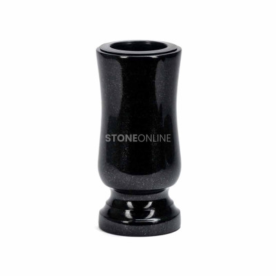 Small granite memorial vase WSTANDARD10. Beautiful, delicate and resilient.