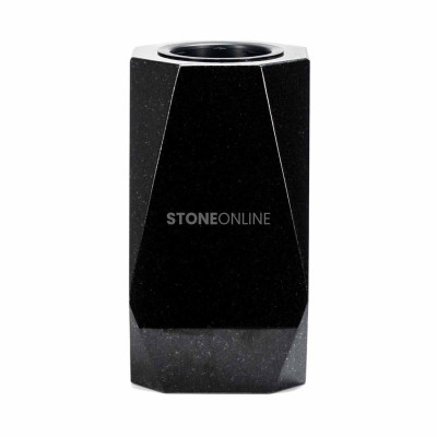Granite grave vase “Diamond” – unique form, weather resistant. Ideal for modern graves.