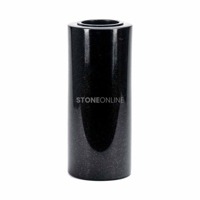 Universal natural granite vase for the cemetery fi 12 WTUBA12 – elegant for small memorials and children’s graves.