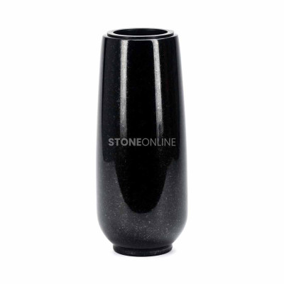 Universal natural granite vase for the cemetery fi 12 WBASIC12 – elegant for small memorials and children’s graves.