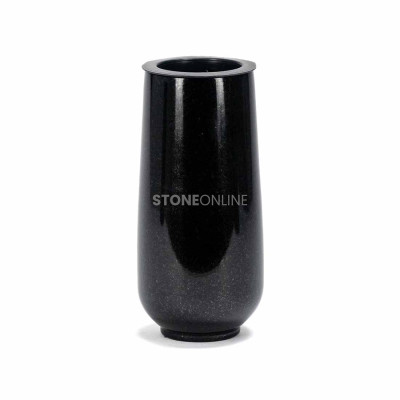 Small granite memorial vase WBASIC10. Beautiful, delicate and resilient.