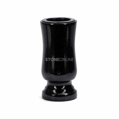 Small granite grave vase. Slim, elegant and durable. A budget option for the cemetery.