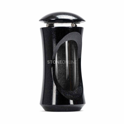 Modern granite lantern for a monument, aesthetic form and high quality that beautifully adorns any grave.