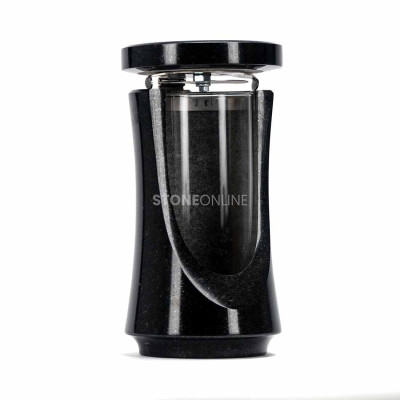 Elegant LUNIQUE12 granite grave lantern – modern form and long‑lasting durability.