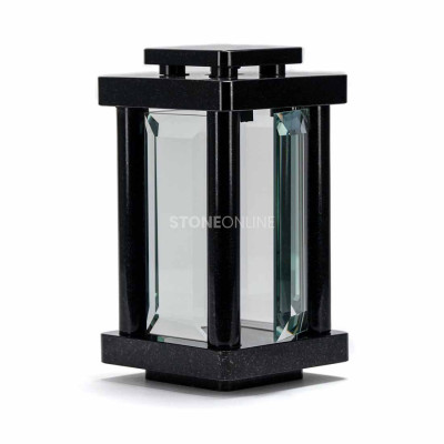 Cemetery lantern in natural stone – stylish and durable choice. StoneOnline.