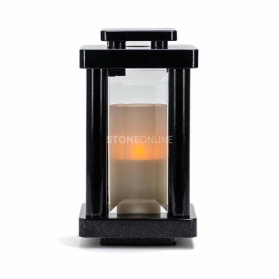 STYLE granite memorial lantern – elegant granite light for grave and monument. StoneOnline.