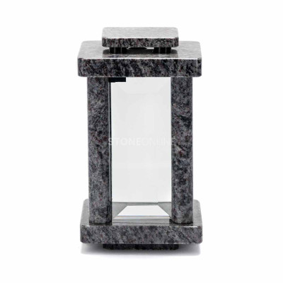 Cemetery lantern Orion granite StoneOnline – a striking headstone ornament.