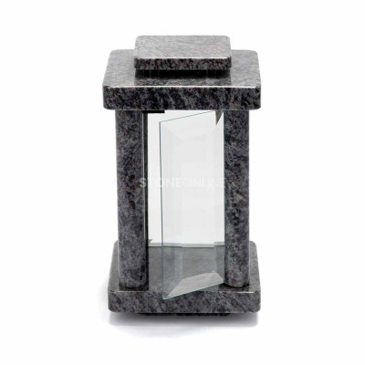 Orion granite memorial lantern StoneOnline – a solid, stylish cemetery adornment.