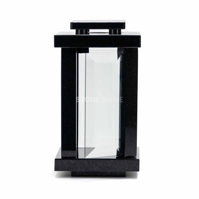 Granite lantern for a grave – square base and modern design.