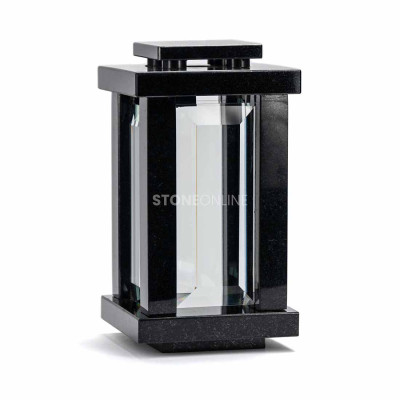 Exclusive granite lantern LPREMIUM for memorial and grave – elegant form.