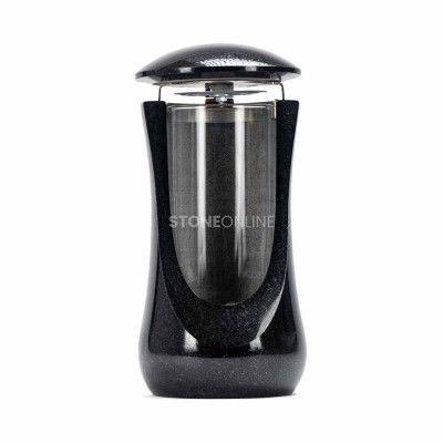 Durable, stylish granite lantern for a memorial with enduring appearance.