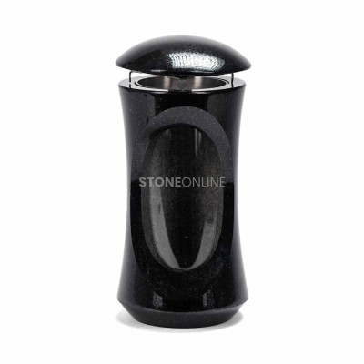 Modern-style granite lantern, ideal for the cemetery, solid and enduringly aesthetic.