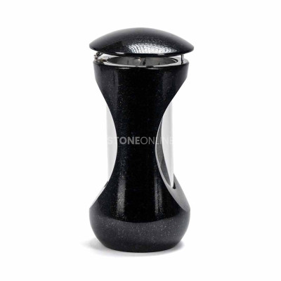 Classic granite grave lantern for a memorial – a durable ornament adding elegance.