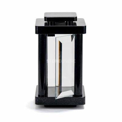 Memorial lantern – elegant granite, weatherproof.