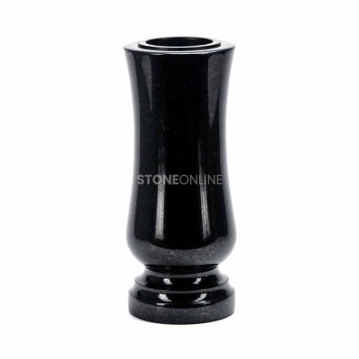 Classic natural granite grave vase fi 12 WSTANDARD12 – elegant for small headstones and children’s memorials.