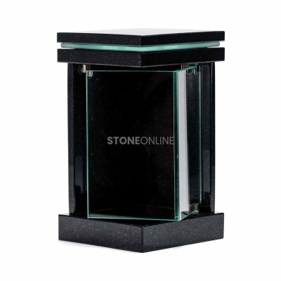 Cemetery lantern in natural stone – stylish and durable choice.