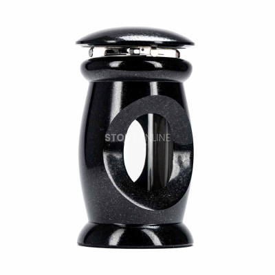 Beautiful polished-granite grave decoration – decorated lantern and classic bouquet vase in a cohesive StoneOnline set.