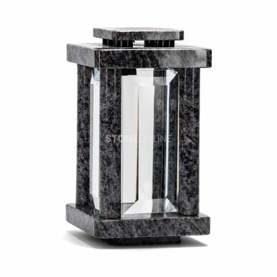 Memorial lantern in granite Orion StoneOnline – sturdy cemetery lamp.