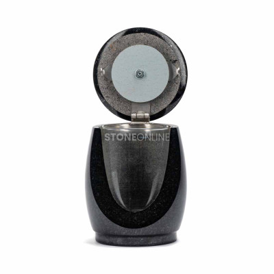 For the cemetery – lantern LWONDERFUL12MIN and an elegant bouquet vase in natural granite.