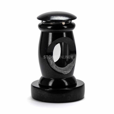Granite plinth PROUND highlights the ornate form of the lantern LBEAUTIFUL15.