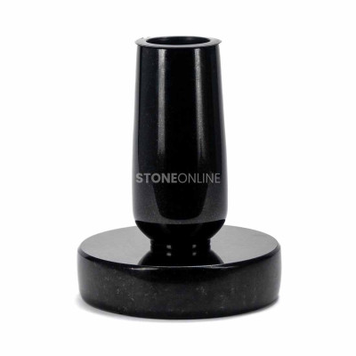 Vase WBASIC10 with round PROUND base – compact granite set for the cemetery.