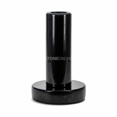 Slender WTUBA11 vase on PROUND base – elegant granite cemetery set.