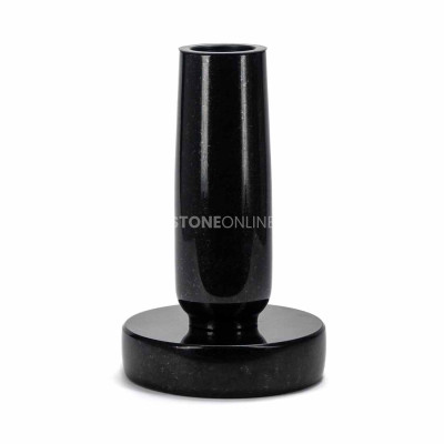 Vase WBASIC11 with round PROUND base – durable granite set for the cemetery.