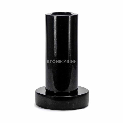 Tall vase WTUBA12 on a PROUND base – sturdy granite set for the cemetery.