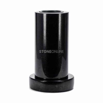 Vase WCLASSIC15 on round PROUND base – classic granite set for the cemetery.