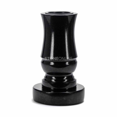 Modern WMODERN15 vase on a PROUND stand – a granite cemetery set by StoneOnline.