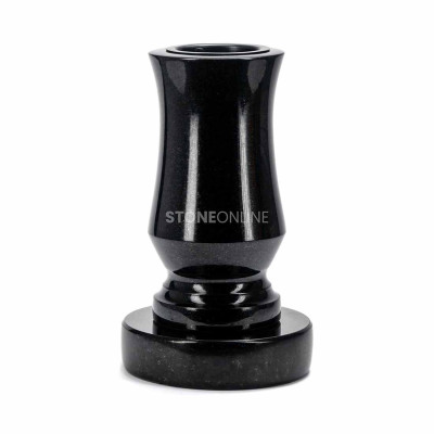 Vase WTRENDY15 on round base PROUND – elegant granite set for the cemetery.