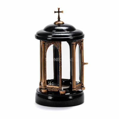 Large cemetery lantern LGRAND – height 30 cm, diameter 20 cm.