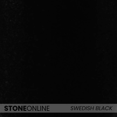 SWEDISH BLACK (SZWED CZARNY) – Very dark, near-black granite with fine structure – pure elegance.