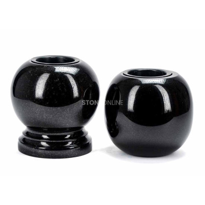 Cemetery granite vase WGLOBE – durable container for cut flowers StoneOnline.