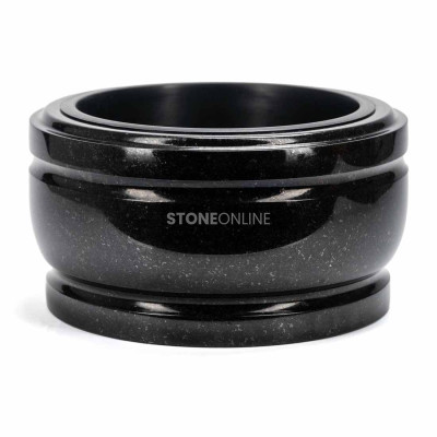 Granite bowl DELUX MDELUX StoneOnline for the cemetery – elegant grave bowl in natural stone.