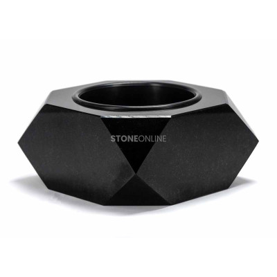 Granite bowl DIAMOND MDIAMOND StoneOnline for the cemetery – elegant grave bowl in natural stone.