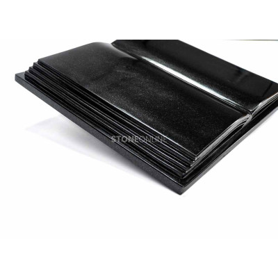 Natural stone book for cemetery – durable memorial decoration.