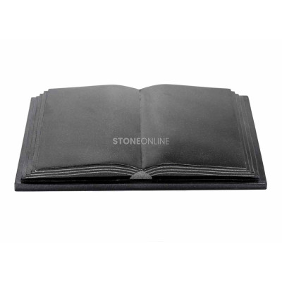 Granite headstone book – durable FINEST plaque for grave and memorial.