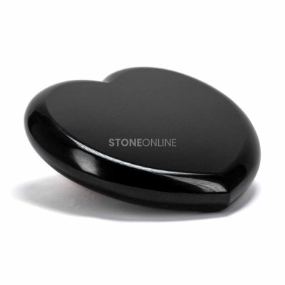 Stone heart KHEART30x28 for a headstone – classic memorial decoration