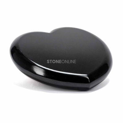 Heart-shaped granite book KHEART30x28 for cemetery – durable grave ornament.