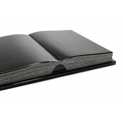 CRAFTED memorial book – solid granite plaque for cemetery by StoneOnline.