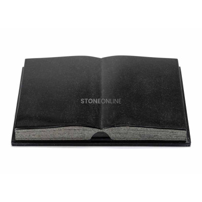 Natural stone book for cemetery – durable memorial decoration.