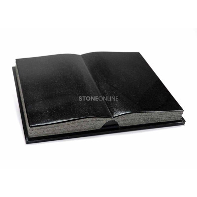 CRAFTED granite book 70x50 for headstone – elegant granite grave ornament.