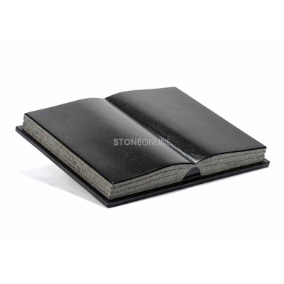 Granite book for cemetery CRAFTED – decorative memorial plaque of natural granite.