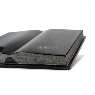 CRAFTED memorial book – durable granite plaque for the cemetery.