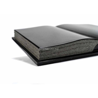 Granite book for cemetery – option to add a cross, rose or metal decoration.