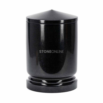 Granite urn UELITE for the cemetery – elegant form in natural stone