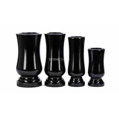Granite vases model STANDARD – variants fi 15, fi 12, fi 11, fi 10, natural granite