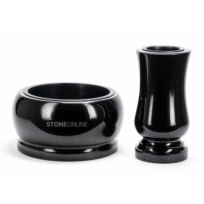 Large granite set WSTANDARD15 FAME 30 cm for cemetery – StoneOnline set.
