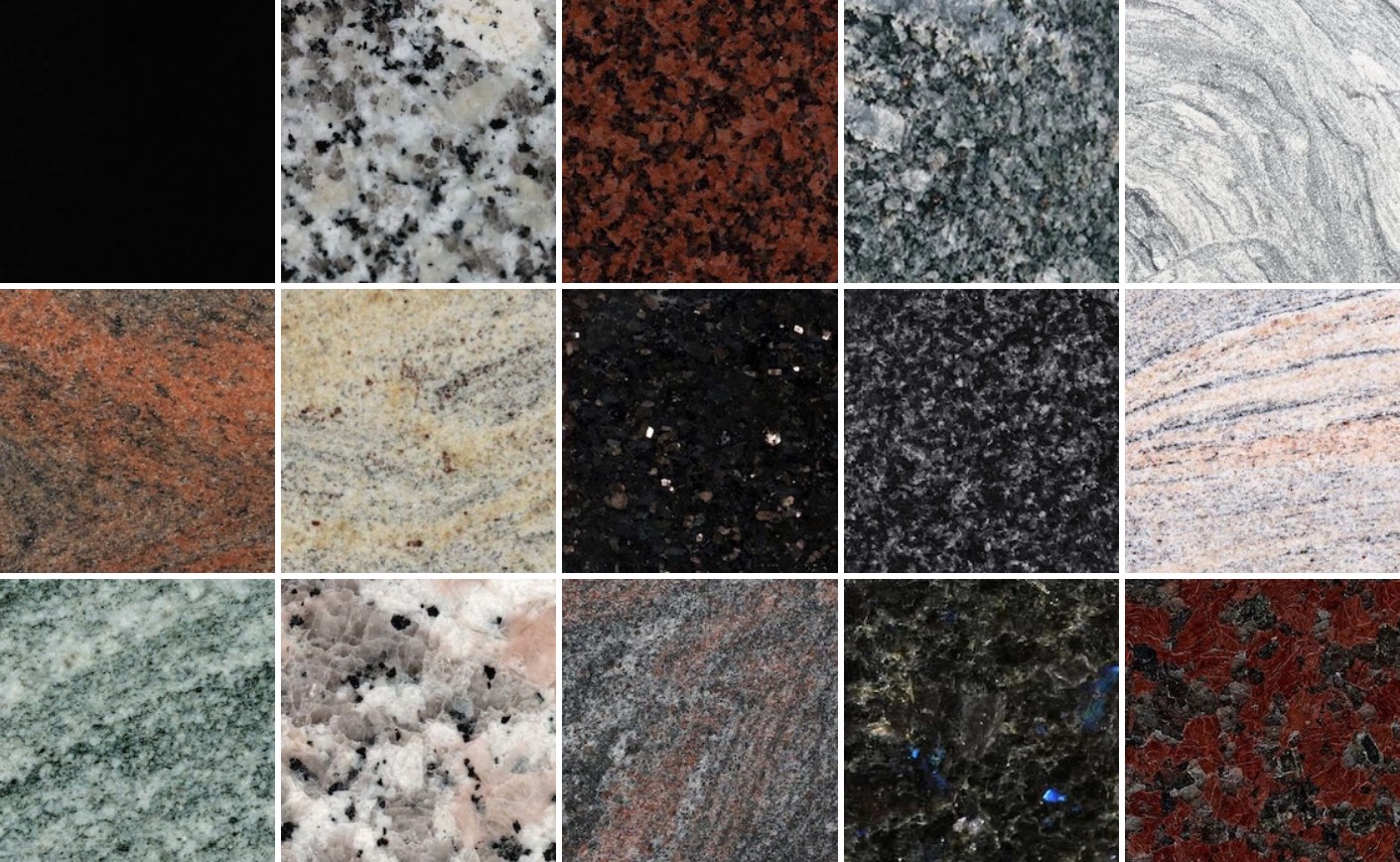 Granite catalogue: 43 stones in 6 groups | StoneOnline